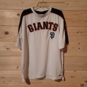 Vintage Stitches White and Black Giants Jersey Size XL 25x29